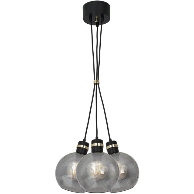 Milagro Omega Black Pendant Lamp 230V - Size: 40 x 40 x 100cm - Wilko - image 1