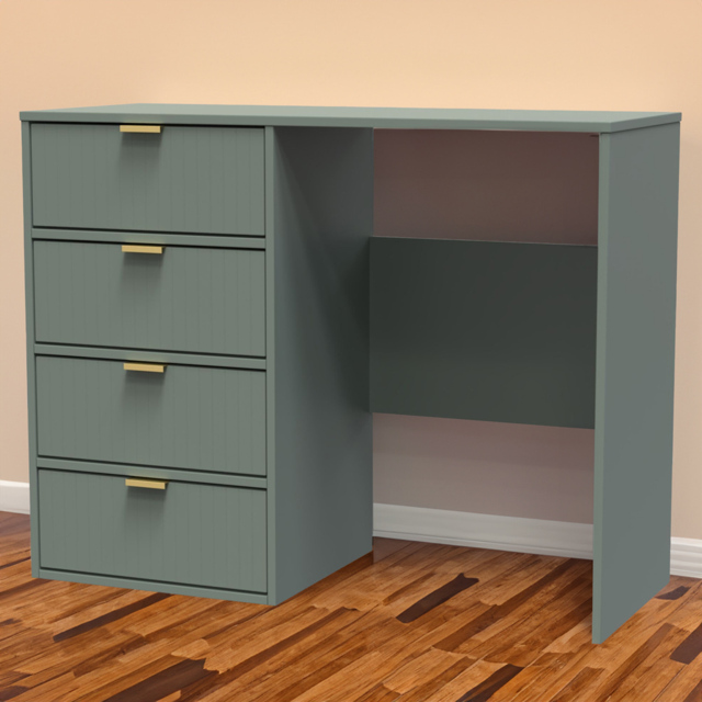 Crowndale 4 Drawer Reed Green Dressing Table - Wilko - image 1
