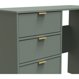 Crowndale 4 Drawer Reed Green Dressing Table - Wilko - thumbnail 5