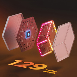 Govee Glide RGBIC LED Smart 3D Hexagon Ultra Light Panel Extension - Size: 3 x 21 x 23.5cm - Multi - Wilko - thumbnail 7