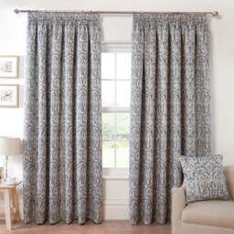 Elmsley Taped Curtain Navy - Navy/229cm/168cm - Size: W 66 x D 90cm - Wilko