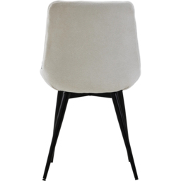 Living and Home White Teddy Fleece Dining Chair - Size: 87 x 54 x 59cm - Wilko - thumbnail 6