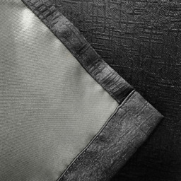 Enhanced Living Vogue Black Thermal Blackout Eyelet Readymade Curtains 229 x 229cm - Wilko - thumbnail 5