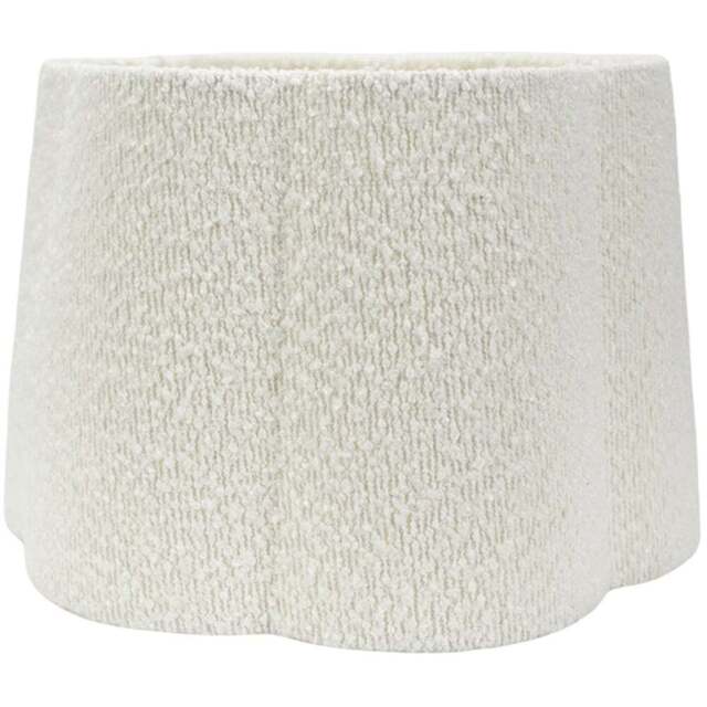 ValueLights Amy Cream Boucle Scallop Lamp Shade - Wilko - image 1