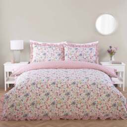 Ayva Floral Duvet Set - Multicolour/Superking - Size: Super King - Wilko - thumbnail 1