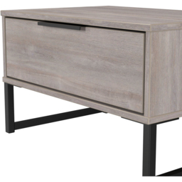 Crowndale Hong Kong Single Drawer Grey Oak Wide Side Table Ready Assembled - Size: 43 x 58 x 40cm - Wilko - thumbnail 6