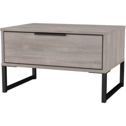 Crowndale Hong Kong Single Drawer Grey Oak Wide Side Table Ready Assembled - Size: 43 x 58 x 40cm - Wilko - thumbnail 5