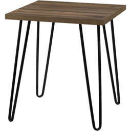 Dorel Owen Walnut Retro End Table Black - Size: 55 x 49 x 49cm - Wilko - thumbnail 5