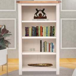 Maggiori 4 Shelf Off White Bookcase - Wilko - thumbnail 1
