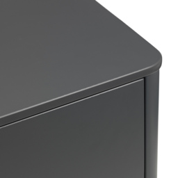 Julian Bowen Chloe 4 Drawer Storm Grey Chest of Drawers - Black - Wilko - thumbnail 6