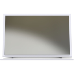 Crowndale Las Vegas White Matt Standing Mirror Ready Assembled - Size: 75 x 49cm - Wilko - thumbnail 3