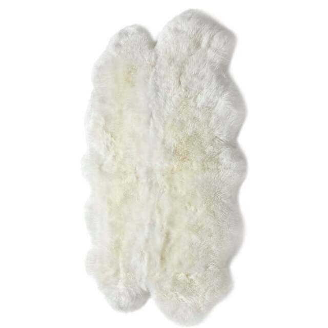 Origins Genuine Sheepskin Natural Quad Rug - Size: 105 x 160cm - Cream - Origins Rugs - Wilko - image 1