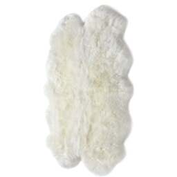 Origins Genuine Sheepskin Natural Quad Rug - Size: 105  x 160cm - Cream - Origins Rugs - Wilko - thumbnail 1