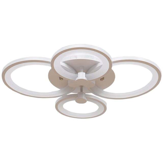 Living and Home White 4 Light Circle Ceiling Light - Size: 10 x 58 x 38cm - Wilko - image 1