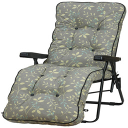 Glendale Deluxe Country Teal Relaxer - Size: 99 x 58 x 73cm - Black - Wilko - thumbnail 3