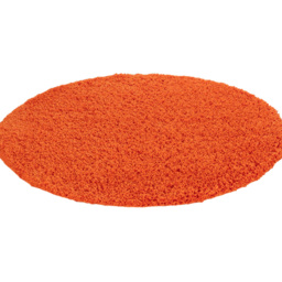 Desire Rugs Oxford Orange Plain Round Shaggy Rug 120 x 120cm - Wilko