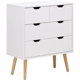 GFW Nyborg 4 Drawer White Chest of Drawers - Wilko - thumbnail 5