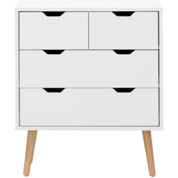 GFW Nyborg 4 Drawer White Chest of Drawers - Wilko - thumbnail 3