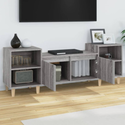 vidaXL 2 Door 4 Shelf Grey Sonoma TV Cabinet - Size: 55 x 160 x 35cm - Wilko