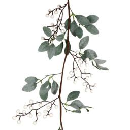 180cm Xmas Berry Garland - Silver - Wilko - thumbnail 1