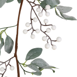 180cm Xmas Berry Garland - Silver - Wilko - thumbnail 3