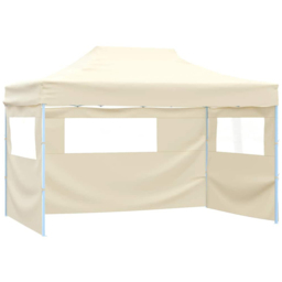 vidaXL 3 x 4.5m Cream White Garden Marquee with Sidewalls - Wilko - thumbnail 4
