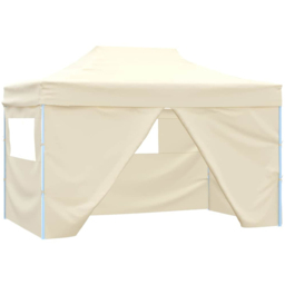vidaXL 3 x 4.5m Cream White Garden Marquee with Sidewalls - Wilko - thumbnail 3