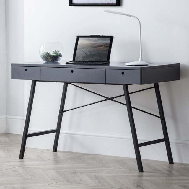 Julian Bowen Trianon Grey Desk - Size: 56 x 117 x 75cm - Wilko - image 1