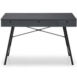 Julian Bowen Trianon Grey Desk - Size: 56 x 117 x 75cm - Wilko - thumbnail 3