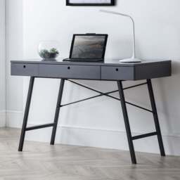 Julian Bowen Trianon Grey Desk - Size: 56 x 117 x 75cm - Wilko - thumbnail 1