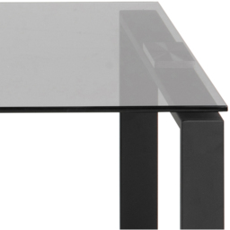 Florence Katrine Smoked Glass Top Coffee Table Set of 2 - Black - Furniture To Go - Wilko - thumbnail 5