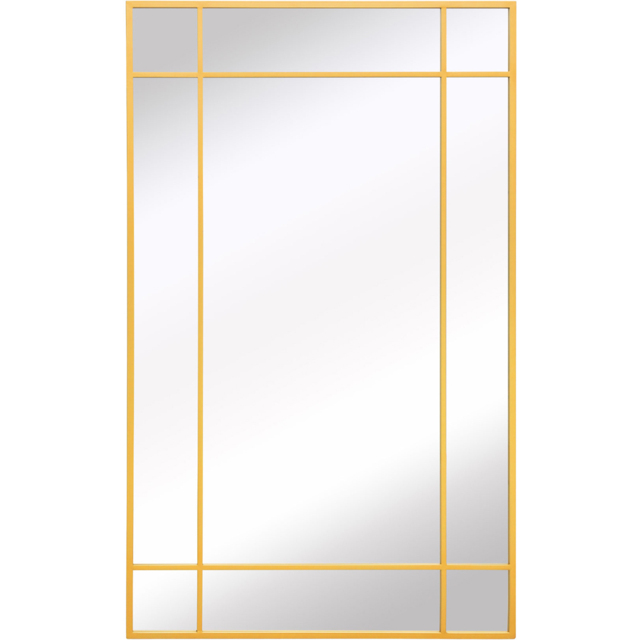 MirrorOutlet The Genestra Gold Contemporary Wall and Leaner Garden Mirror 180 x 110cm - Size: 180 x 110 x 3cm - Wilko - image 1