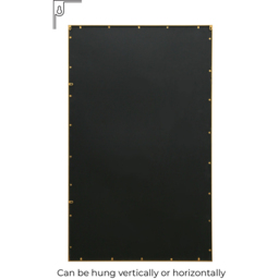 MirrorOutlet The Genestra Gold Contemporary Wall and Leaner Garden Mirror 180 x 110cm - Size: 180 x 110 x 3cm - Wilko - thumbnail 5