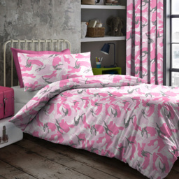 Velosso Small Camouflage Pink Fitted Sheet - Size: Single - Wilko - thumbnail 4