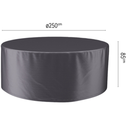 Platinum AeroCover Waterproof Round Dining Set Cover 85 x 250 x 250cm - Grey - Wilko - thumbnail 7