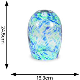 ValueLights India Green Confetti Glass Easy Fit Shade - Size: 24.5 x 16.3 x 16.3cm - Wilko - thumbnail 6