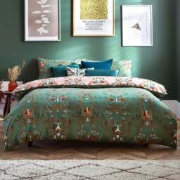 furn. Lunawood Single Fern Green Duvet Set - Wilko - thumbnail 1