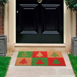 Coco & Coir Christmas Tree Coir Door Mat 45 x 75cm - n/a - Coco & Coir ® - Wilko - thumbnail 3