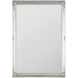 MirrorOutlet Fraser Silver Beaded Wall Mirror 86 x 61cm - Wilko