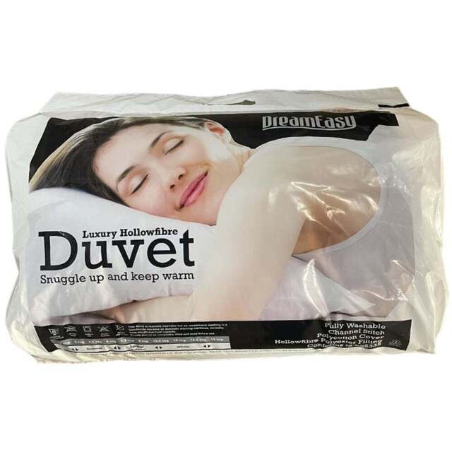 Dreameasy Double White Lightweight Summer Duvet 4.5 Tog - Wilko - image 1