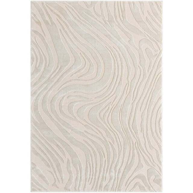 Desire Rugs Vellure Cream Metallic Sheen Marble Design Rug 200 x 290cm - Size: 290 x 200 x 1.1cm - Wilko - image 1