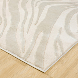 Desire Rugs Vellure Cream Metallic Sheen Marble Design Rug 200 x 290cm - Size: 290 x 200 x 1.1cm - Wilko - thumbnail 4