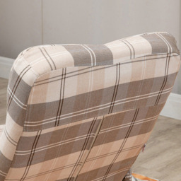 Portland Multicolour Linen Swivel Recliner Chair with Footstool - Size: Single - Wilko - thumbnail 4