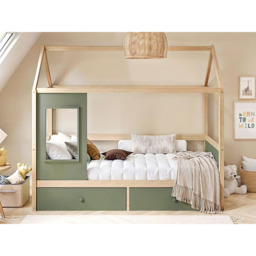Flair Ted Green Wooden Play House Bed Frame with Storage - Size: Single - Wilko - thumbnail 5