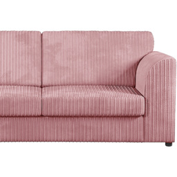 Luxor 4 Seater Pink Jumbo Cord Full Back Left Hand L Shape Corner Sofa - Wilko - thumbnail 5