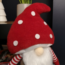 Samuel Alexander Male Mushroom Hat Standing Gonk Christmas Decoration 51cm - Size: 51 x 15 x 8cm - Red - Wilko - thumbnail 4