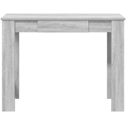 vidaXL Single Drawer Computer Desk Grey Sonoma - Size: 75 x 100 x 45cm - Wilko - thumbnail 4