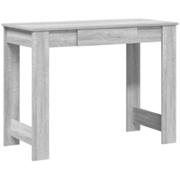 vidaXL Single Drawer Computer Desk Grey Sonoma - Size: 75 x 100 x 45cm - Wilko - thumbnail 3