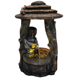 Tranquillity Wishing Well Solar Powered LED Water Feature - Size: 57 x 27 x 35cm - Grey - Wilko - thumbnail 1