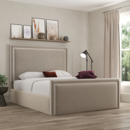 DS Living Verona Single Bistra Beige Piping Ottoman Bed - Cream - Wilko - thumbnail 5